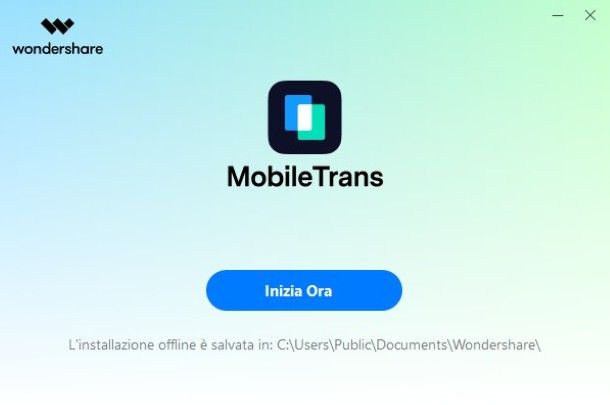 Installazione MobileTrans