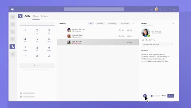 Telefono di Teams