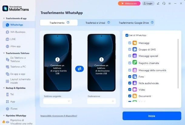 MobileTrans per Windows