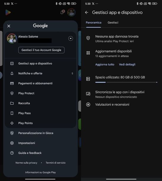 Aggiornare app Telegram Android