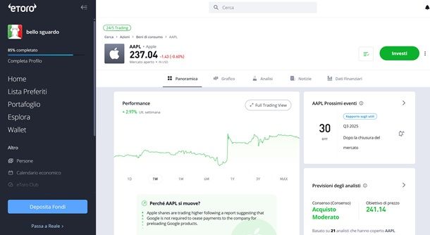 etoro apple