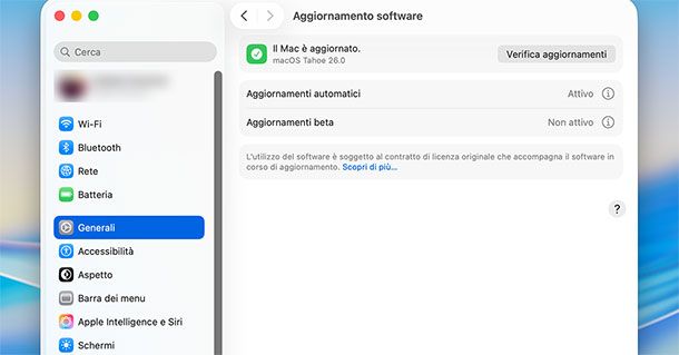 Aggiornare regolarmente software e sistema operativo
