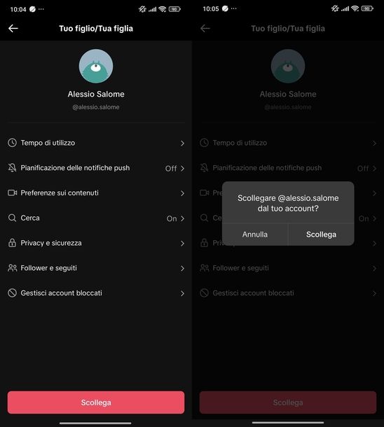 Bloccare TikTok figli