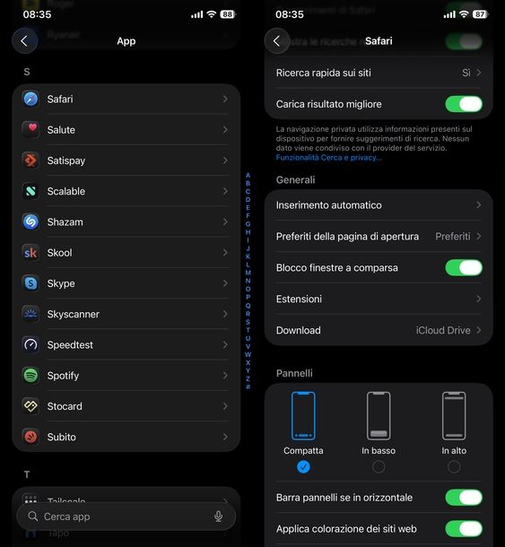 Eliminare popup Safari iPhone