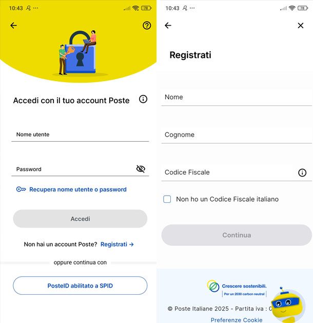 App Poste Italiane
