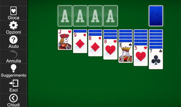 schermata Solitaire Epic