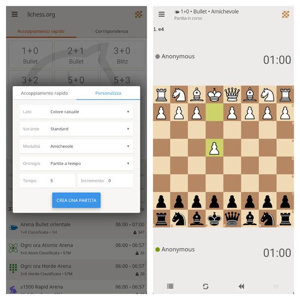 Gioco scacchi gratis