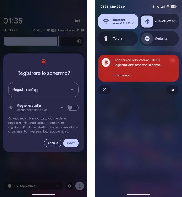 Come registrare videochiamate WhatsApp Android