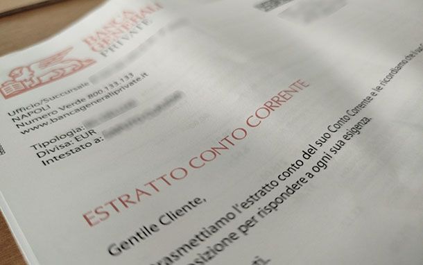 Estratto conto corrente