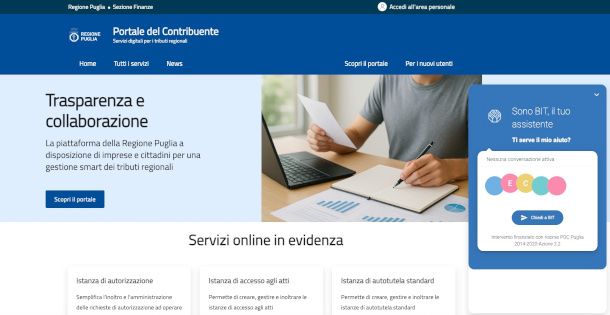 portale contribuente puglia