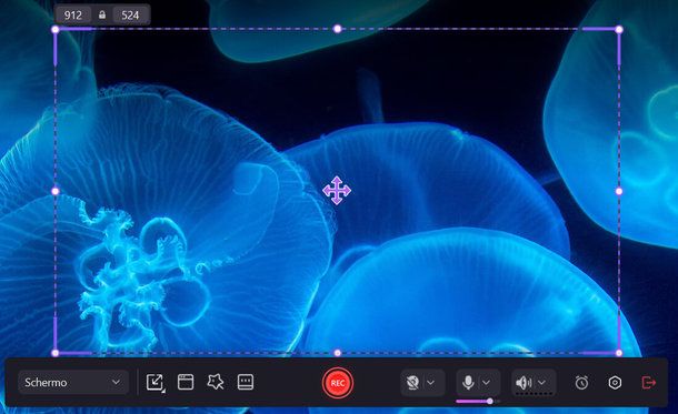 Interfaccia per registrare schermo di Wondershare DemoCreator 8