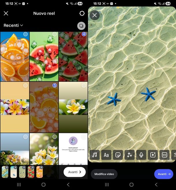Reel Instagram con foto