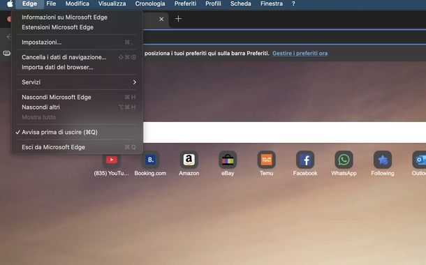 Riavviare app macOS