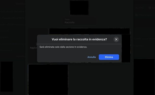 Togliere foto in evidenza Facebook Web