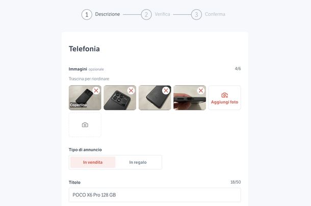 Mettere annuncio Subito.it Web