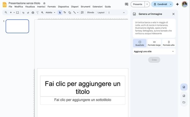 Presentazioni Google online