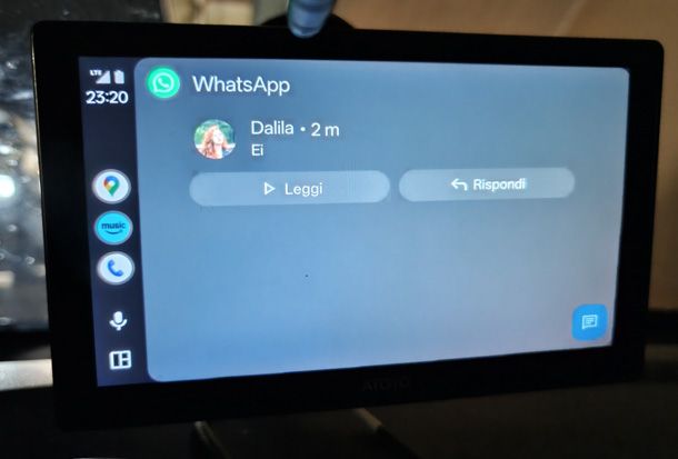 WhatsApp su Android Auto