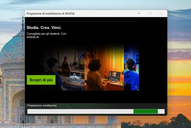 Aggiornare driver NVIDIA sito