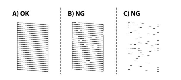 Pulire ugelli stampante Epson pannello di controllo
