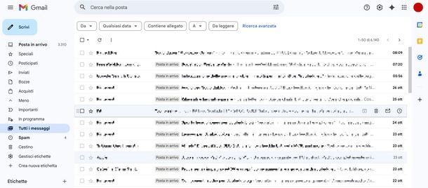 Gmail PC trovare email archiviate