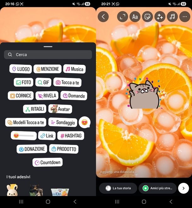 GIF storie Instagram