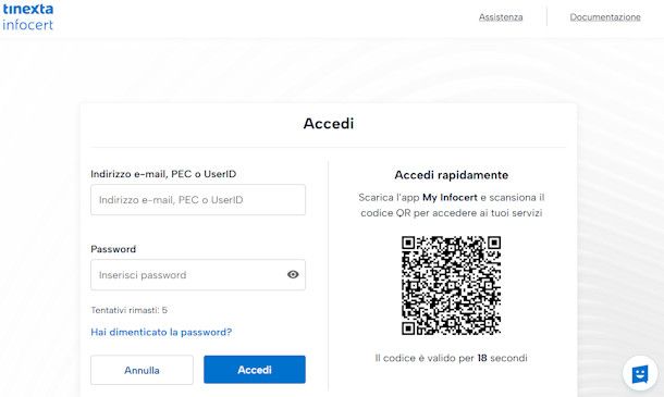 Come recuperare SPID InfoCert