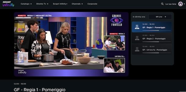 Vedere Grande Fratello in diretta su computer