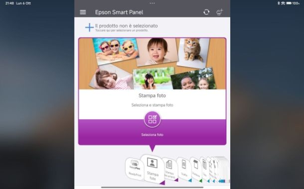 Come stampare da tablet a stampante Epson