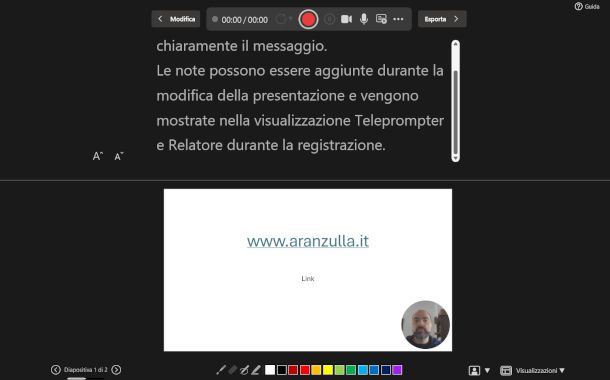 funzione di registrazione video su Microsoft PowerPoint per Windows