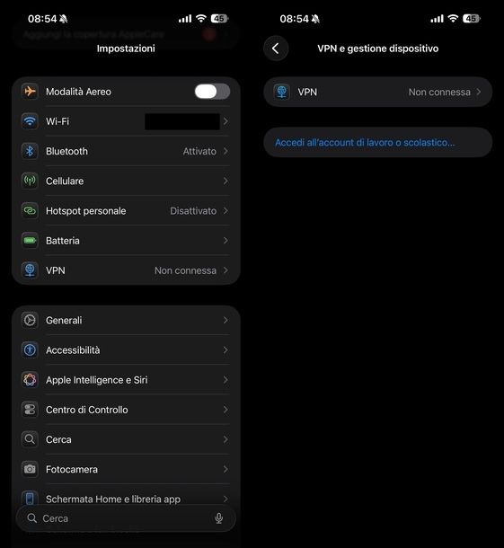 Controllare profili iOS