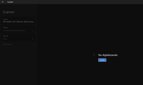 Installare scanner stampante HP Windows