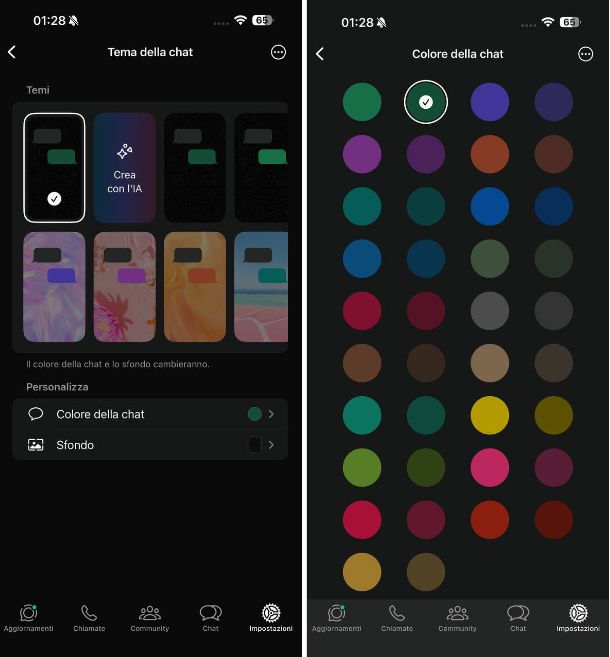 Come cambiare sfondo WhatsApp iPhone
