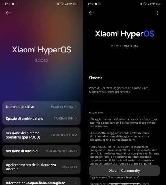Aggiornare HyperOS Xiaomi