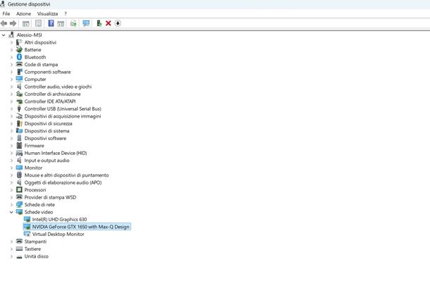 Aggiornare driver NVIDIA sito