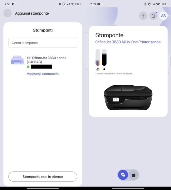 Installare scanner stampante HP Android