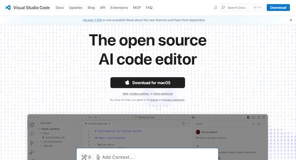 Scaricare Visual Studio Code