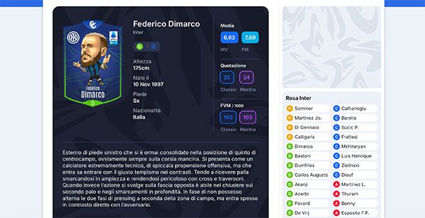 Migliori giocatori Fantacalcio difensori