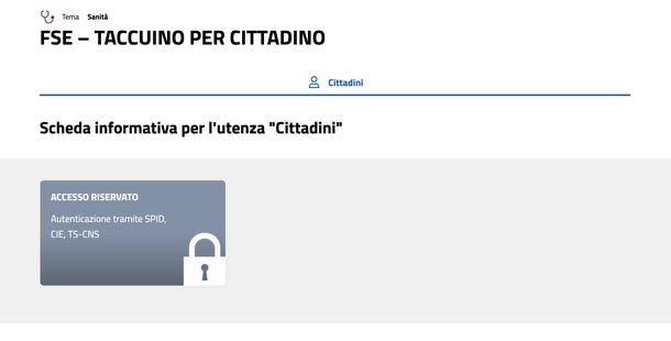 Accedere Fascicolo Sanitario Piemonte con SPID