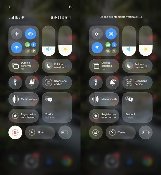 Ribaltare schermo iPhone