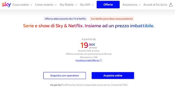 Netflix su Sky