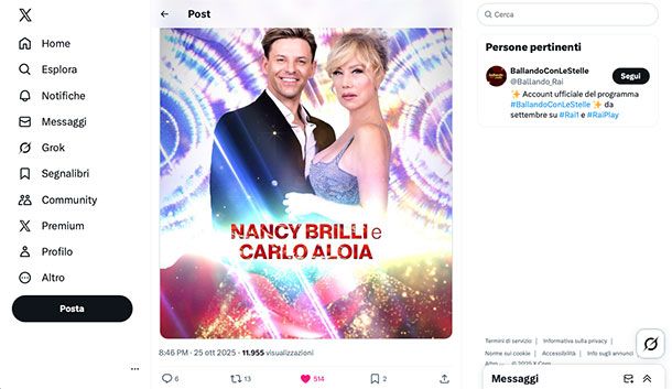 Come si vota a Ballando con le Stelle su X