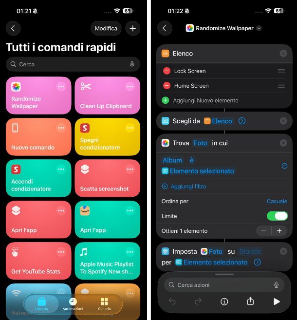 Cambiare sfondo iPhone automaticamente