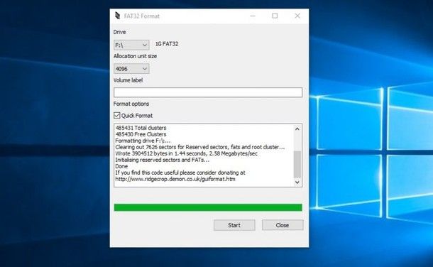 Altri programmi per formattare in FAT32