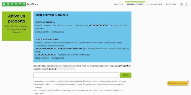 Attivare libro digitale Pearson su Sanoma