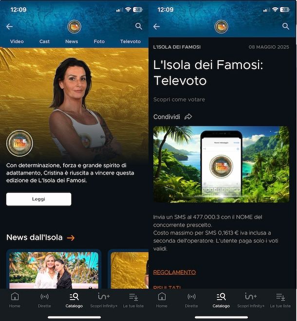 App Mediaset Infinity