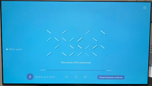 Collegare Mac a TV LG tramite Bluetooth