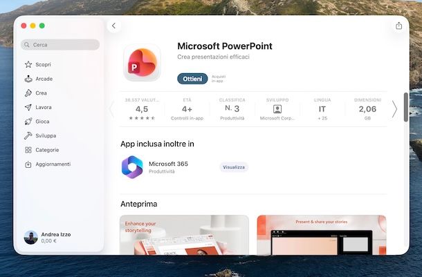 Scaricare app su Mac