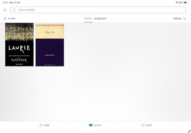 Leggere eBook Kindle su iPad