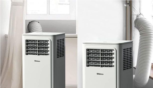 Climatizzatore portatile con tubo