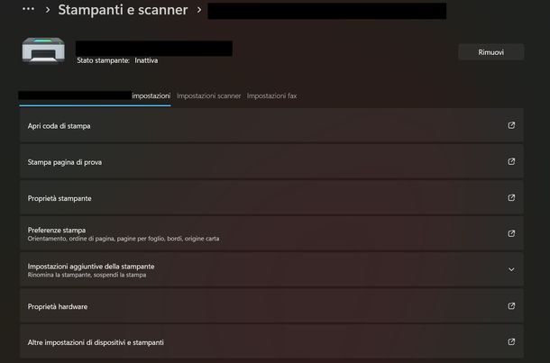Pulire ugelli stampante Epson impostazioni Windows